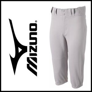 Mizuno MVP Short Gray Baseball Pants. Size XL.